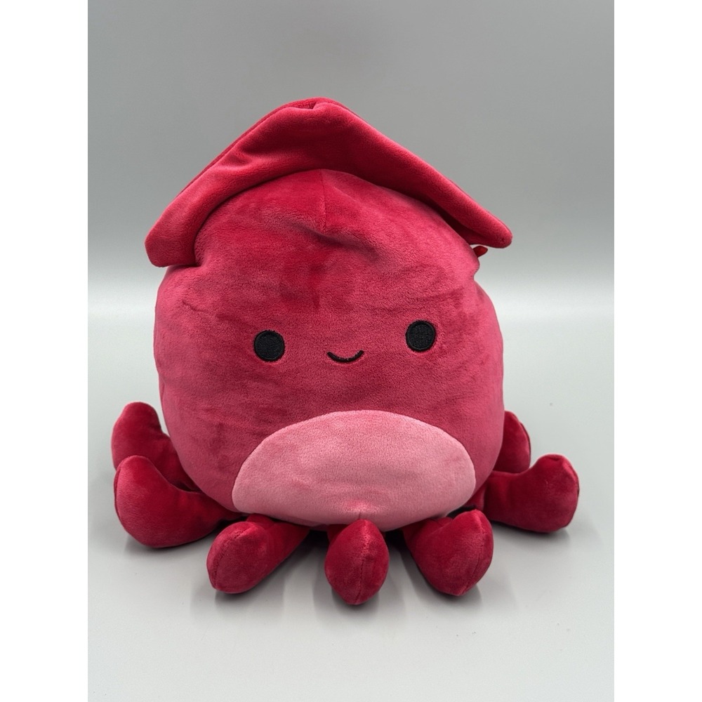 Squishmallows Altman Red Squid Sea Life Squad Plush 9" Stuffed Animal Kellytoy